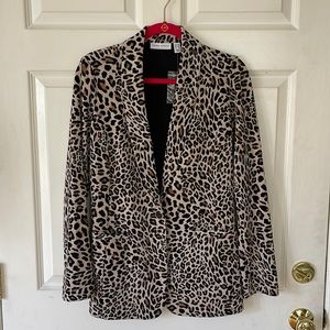 Leopard print blazer